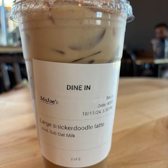 MoJoe's - Large iced snickerdoodle latte - Coffee & Tea Near Me - Roseville, California MoJoe's - Large iced snickerdoodle latte - Coffee & Tea Near Me - Roseville, California