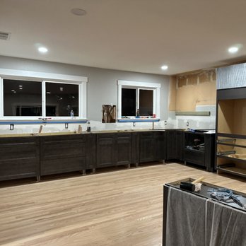 TAS Handyman Services - Kitchen cabinet installation, getting ready for countertops and back splash. - Plumbing Near Me - Concord, California