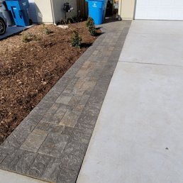Front yard - added a walkway to the side gate as it was just dirt there before. Front yard - added a walkway to the side gate as it was just dirt there before.