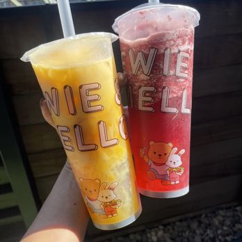 Chewie & Mellow - Mango Tango and Dark Cherry Slush - Desserts Near Me - Irvine, California