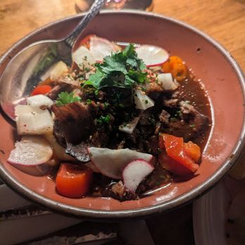Kjun - gochujang andouille and grits - Korean Near Me - New York, New York