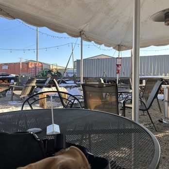 Brewery 33 Hocking Hills - tables and chairs under a tent - Breweries Near Me - Logan, Ohio