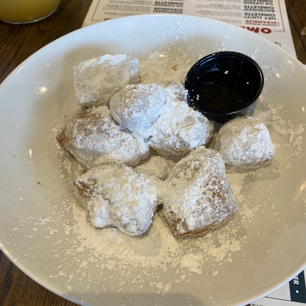 Another Broken Egg Cafe - Full order - Beignets - American Near Me - Williamsburg, Virginia Another Broken Egg Cafe - Full order - Beignets - American Near Me - Williamsburg, Virginia