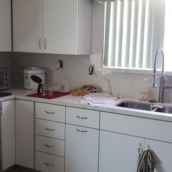 The Cabinet Pros - Lazy Susan in the corner and trash pull-out - Kitchen & Bath Near Me - Brea, California The Cabinet Pros - Lazy Susan in the corner and trash pull-out - Kitchen & Bath Near Me - Brea, California