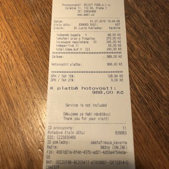 Pasta Fresca - Dinner for two without drinks or dessert - Italian Near Me - Prague, Puerto Rico