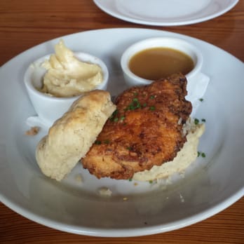 Sylvain - Fried chicken on a biscuit. Delicious! - Southern Near Me - New Orleans, Louisiana