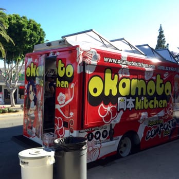 Okamoto Kitchen - @ Granada Hills "Grubfest" aka Food Truck Friday in the valley. Waiting for them to open - Food Trucks Near Me - Los Angeles, California