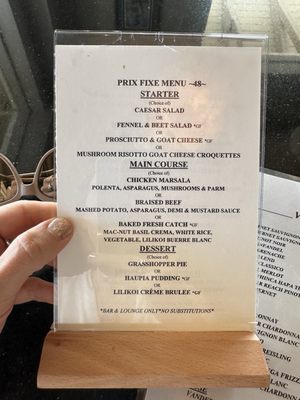 Menu photo 2 Table at Poipu Koloa, HI