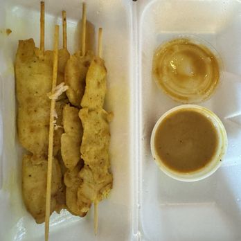 Thana Thai Restaurant - Chicken Satay (5) - Thai Near Me - Roselle, Illinois