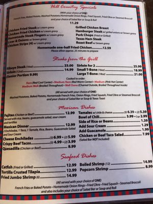 Menu photo 3 Isaack's Restaurant Junction, TX