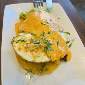Weights + Measures - Pork Belly Benedict - Bars Near Me - Houston, Texas