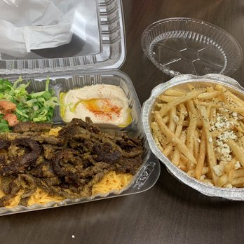 Killer Kabab - Beef shwarma plate with side of Greek fries - Mediterranean Near Me - Los Angeles, California Killer Kabab - Beef shwarma plate with side of Greek fries - Mediterranean Near Me - Los Angeles, California