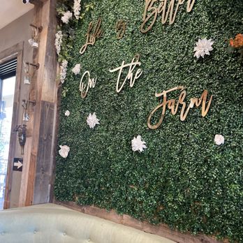Farmer's Table - Cheesy plastic wall plants - New American Near Me - La Mesa, California