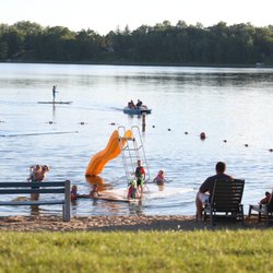 Fox Lake Campground of Bemidji - Having fun at the Fox Lake Campground beach.
