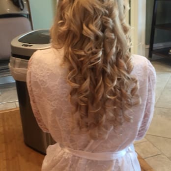 Lashes and Lace Studio - My beautiful hair on my wedding day! - Makeup Artists Near Me - Charleston, South Carolina
