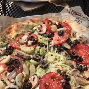 MOD Pizza - Olivia Pizza (Veggie Option). Of course my boyfriend tortures me with his meat lovers pizza. - Fast Food Near Me - Daly City, California MOD Pizza - Olivia Pizza (Veggie Option). Of course my boyfriend tortures me with his meat lovers pizza. - Fast Food Near Me - Daly City, California