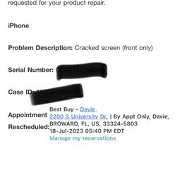 Proof I made an appointment Proof I made an appointment