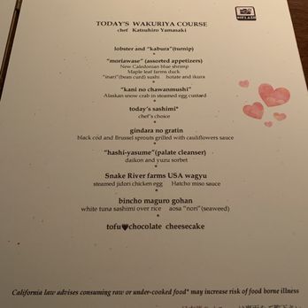 Wakuriya - Feb 2020 Menu - Japanese Near Me - San Mateo, California Wakuriya - Feb 2020 Menu - Japanese Near Me - San Mateo, California