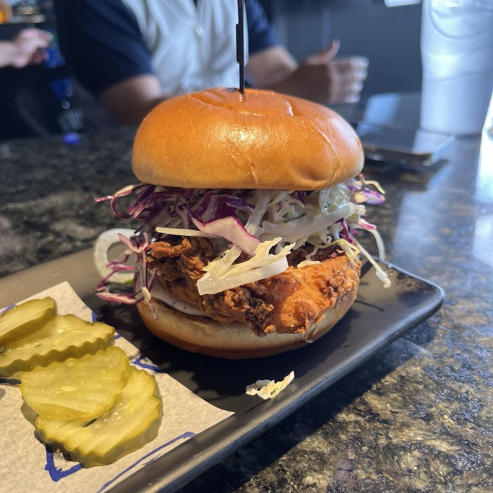 Topgolf - Fried chicken sandwich - Golf Near Me - Montebello, California Topgolf - Fried chicken sandwich - Golf Near Me - Montebello, California