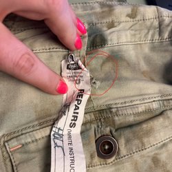 London Cleaners - Paid for a hole to be fixed. Took several weeks for them to be returned. They didn't even fix the hole! No repairs made.