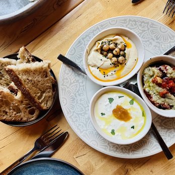 Smyrna - bread and dips - Mediterranean Near Me - Charlottesville, Virginia Smyrna - bread and dips - Mediterranean Near Me - Charlottesville, Virginia