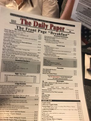 Menu photo 8 The Daily Paper On Main Hyannis, MA Menu photo 8 The Daily Paper On Main Hyannis, MA