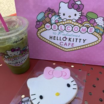 Hello Kitty Cafe - COOKIE AND MATCHA - Desserts Near Me - Las Vegas, Nevada