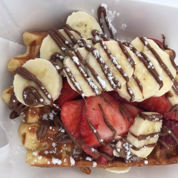 T&J Waffles - Nutella strawberry banana waffle to go! Delicious! - Breakfast & Brunch Near Me - Laurel, Maryland T&J Waffles - Nutella strawberry banana waffle to go! Delicious! - Breakfast & Brunch Near Me - Laurel, Maryland