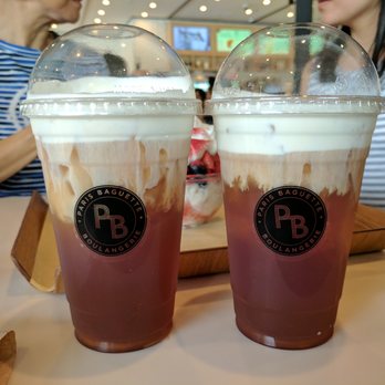 Paris Baguette - Two 20 oz. almond velvet iced teas. $4.50 each. - Coffee & Tea Near Me - Duluth, Georgia Paris Baguette - Two 20 oz. almond velvet iced teas. $4.50 each. - Coffee & Tea Near Me - Duluth, Georgia
