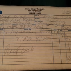 A Better Cheaper Tow - My receipt from them.