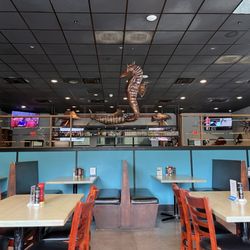 Get Hooked Grill - Dining room view of the bar