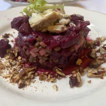 Chez Billy Sud - Betteraves - beets with Puy lentils - delicious - French Near Me - Washington, DC, District of Columbia Chez Billy Sud - Betteraves - beets with Puy lentils - delicious - French Near Me - Washington, DC, District of Columbia