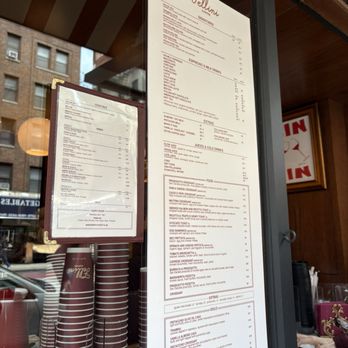 Fellini - Outside menu and ordering window - Coffee & Tea Near Me - New York, New York Fellini - Outside menu and ordering window - Coffee & Tea Near Me - New York, New York