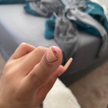 Divine Nails & Spa - Index finger got trimmed so close to my nail bed were I can't tolerate - Nail Salons Near Me - Lathrop, California Divine Nails & Spa - Index finger got trimmed so close to my nail bed were I can't tolerate - Nail Salons Near Me - Lathrop, California