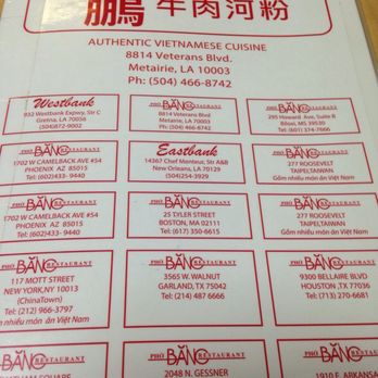 Pho Bang Restaurant - Vietnamese Near Me - Metairie, Louisiana