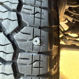 Screw in the tread of the tire, NOT the sidewall. Screw in the tread of the tire, NOT the sidewall.