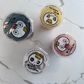 Vivi Bubble Tea - three different flavors of yogurt - Bubble Tea Near Me - Troy, Michigan