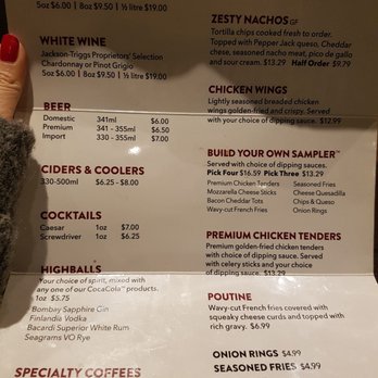 Denny's Restaurant - Alcoholic Drinks/Apps menu - Diners Near Me - Mississauga, Ontario