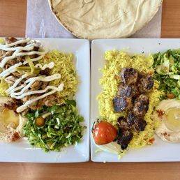 Lamb kabob and Chicken Shawarma Lamb kabob and Chicken Shawarma