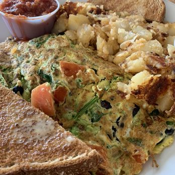 Colony Diner & Restaurant - Southwest Omelette with Home Fries and wheat toast - Diners Near Me - Wallingford, Connecticut Colony Diner & Restaurant - Southwest Omelette with Home Fries and wheat toast - Diners Near Me - Wallingford, Connecticut