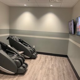 Recovery room with massage chairs. Recovery room with massage chairs.