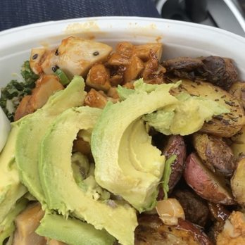 Bolay - Brandon - I got the small bowl with chicken, avocado, jasmine rice and roasted potatoes. - New American Near Me - Brandon, Florida Bolay - Brandon - I got the small bowl with chicken, avocado, jasmine rice and roasted potatoes. - New American Near Me - Brandon, Florida