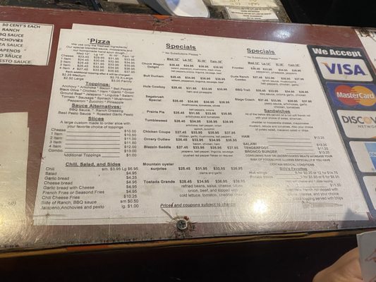 Menu photo 1 Bronco Billys Pizza Palace Hayward, CA Menu photo 1 Bronco Billys Pizza Palace Hayward, CA