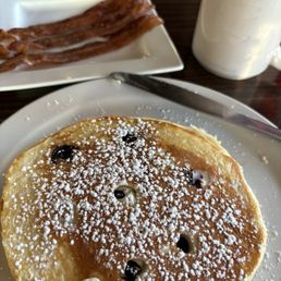 Blueberry Pancakes and Bacon