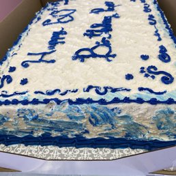 Finger marks in the side of the cake