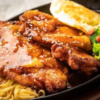 Always Cool BBQ - Barbecue chicken with noodles little bit of salad - Bars Near Me - Fremont, California