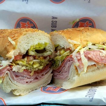 Jersey Mike's Subs - The Italian sub. I added Greek peppers and jalapeños - Sandwiches Near Me - Edinburg, Texas Jersey Mike's Subs - The Italian sub. I added Greek peppers and jalapeños - Sandwiches Near Me - Edinburg, Texas