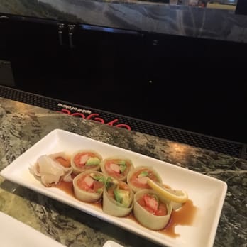 Aqualina Sushi Bar - a plate of sushi rolls on a white plate - Sushi Bars Near Me - North Miami Beach, Florida Aqualina Sushi Bar - a plate of sushi rolls on a white plate - Sushi Bars Near Me - North Miami Beach, Florida