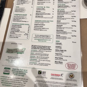 Oren's Hummus - Menu - Mediterranean Near Me - San Francisco, California Oren's Hummus - Menu - Mediterranean Near Me - San Francisco, California