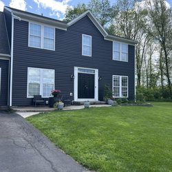 Five Star Improvements - Siding work before garage and gutters updated